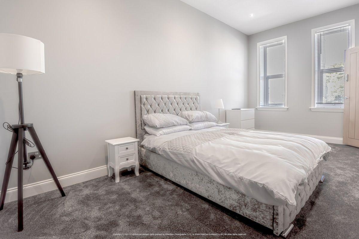 One of the four bedrooms